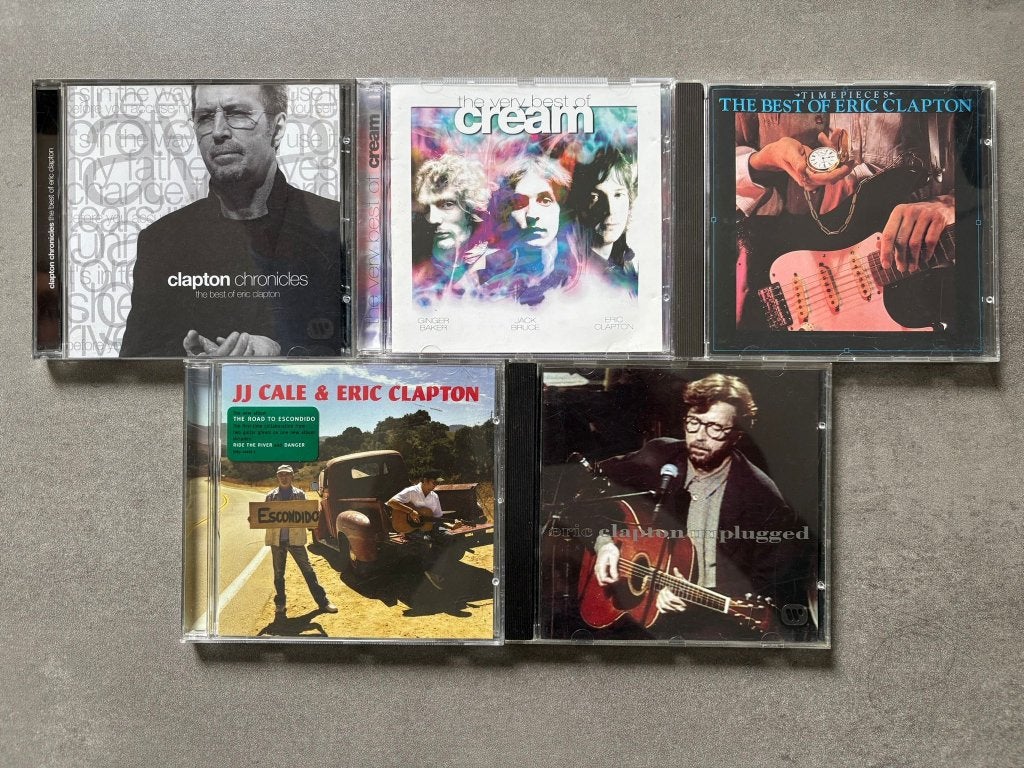 Eric Clapton 5x- Chronicles Best, Time, Road To, Unplugged, Ophalen of Verzenden, Zo goed als nieuw, Poprock