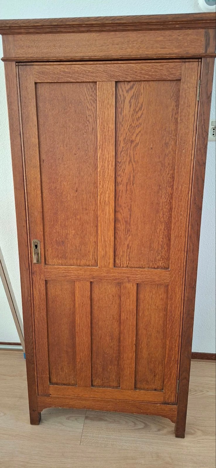 Prachtige vintage eikenhouten kast (glazen-/servies), Antiek en Kunst, Ophalen