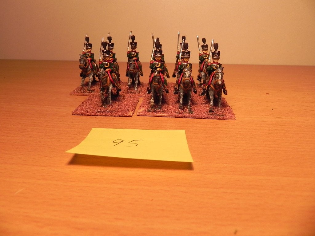 Slag bij waterloo,huzaren Pruisen(95)25 mm, 10 figuren, tin, Ophalen of Verzenden, Nieuw, 1:50 of kleiner, Figuur of Figuren