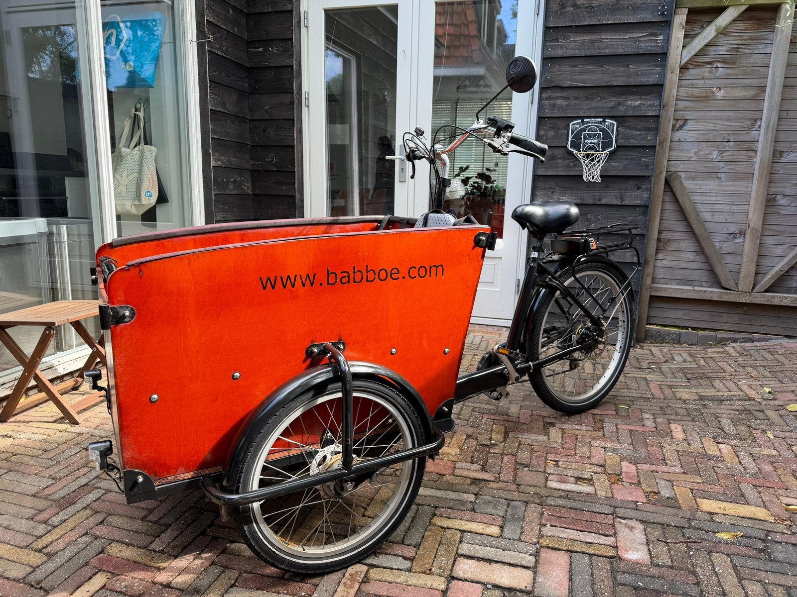 Babboe Big Bakfiets Electric, Ophalen of Verzenden, Zo goed als nieuw, 4 kinderen of meer