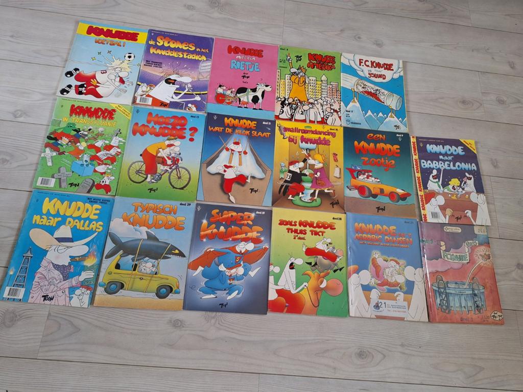17 verschillende FC Knudde stripboeken, Boeken, Strips | Comics, Meerdere comics, Ophalen of Verzenden, Gelezen, Europa