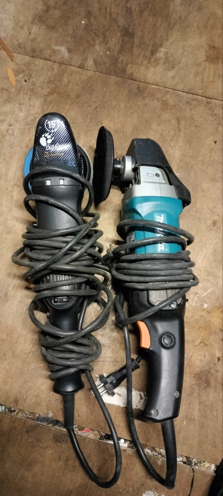 Makita en Rupes polijstmachines met polijstpads, Ophalen of Verzenden, Gebruikt, 1200 watt of meer, Overige typen
