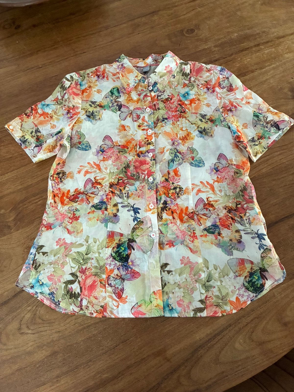 Erfo fleurig blouse, Ophalen of Verzenden, Zo goed als nieuw, Maat 38/40 (M)