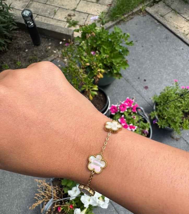 Van Cleef & Arpels Armband Roestvrij, Ophalen of Verzenden, Zo goed als nieuw, Zilver