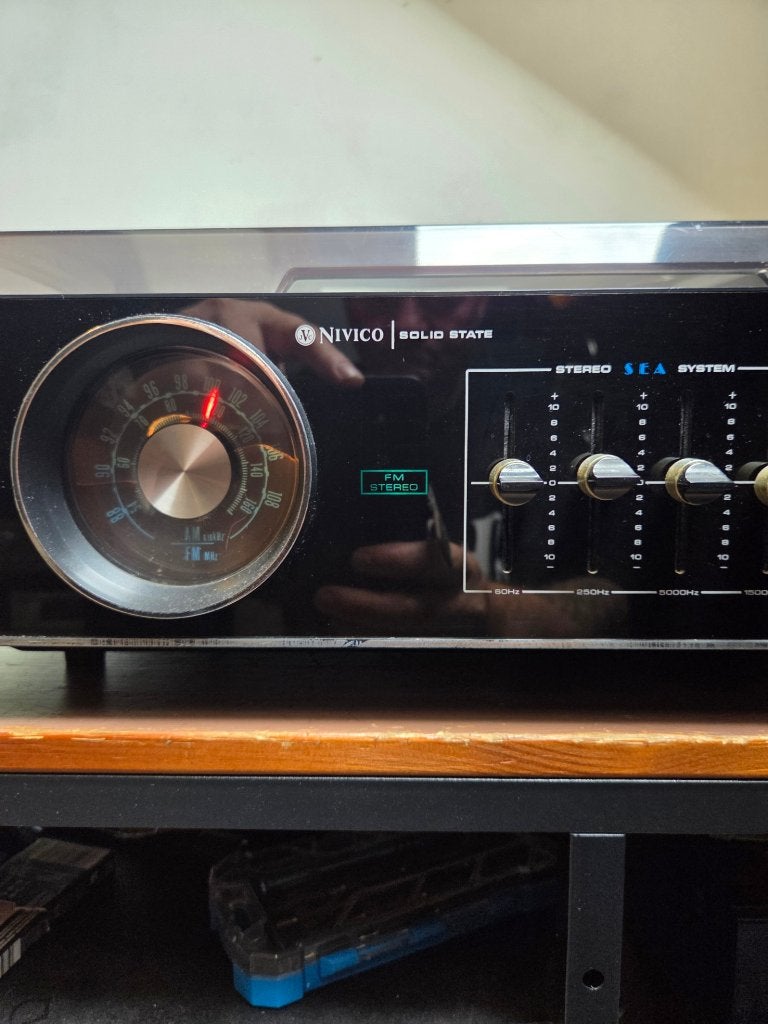 JVC NIVICO MSL-501E Vintage stereo set met platenspeler 1971, Ophalen, Zo goed als nieuw, Tuner of Radio, JVC