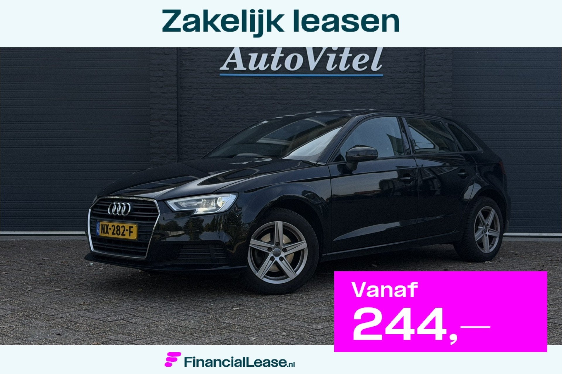 Audi A3 Sportback 1.0 TFSI Pro Line | PDC A | Cruise Control, Voorwielaandrijving, Gebruikt, Zwart, Origineel Nederlands