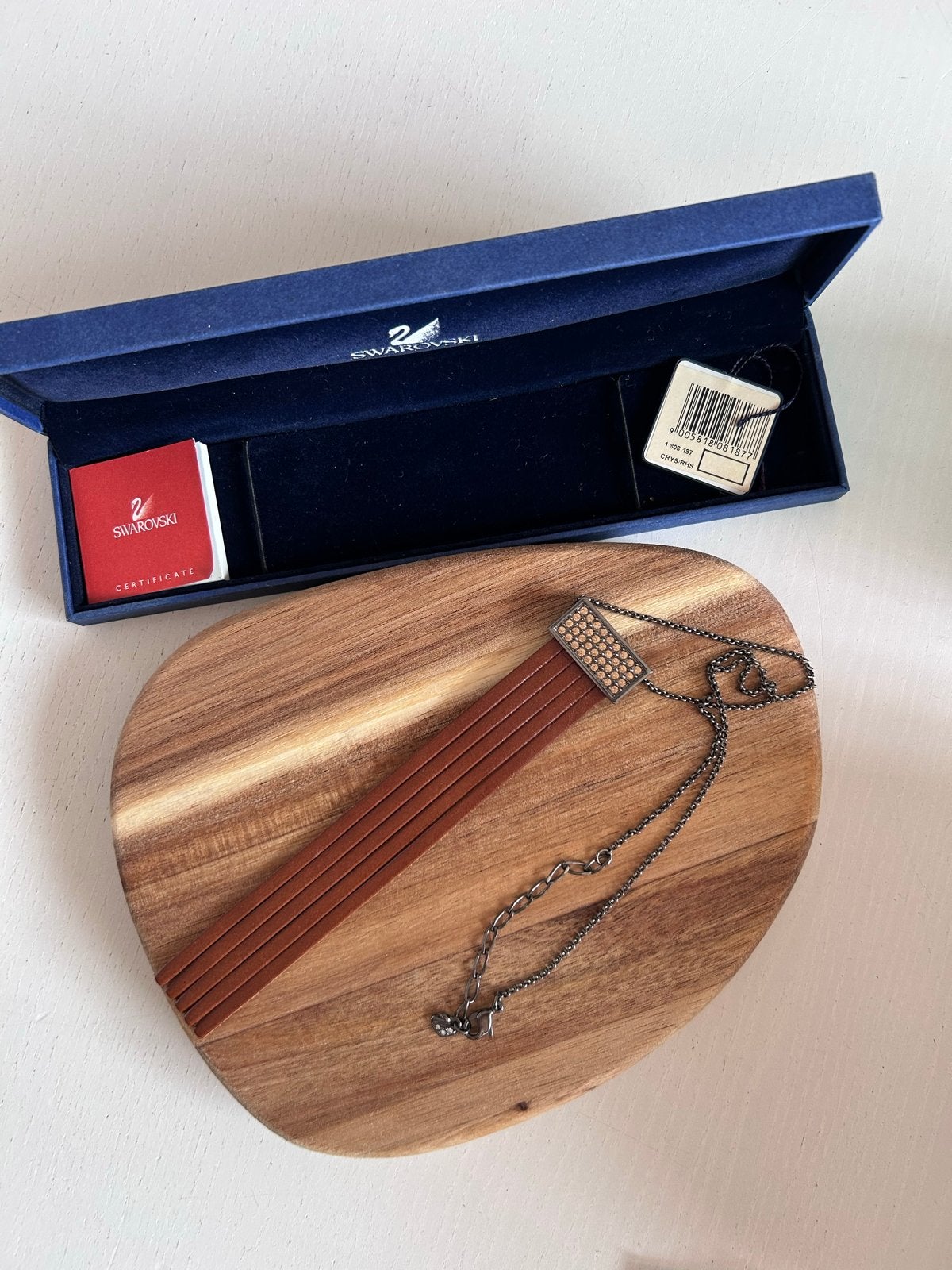 Originele Swarovski 'Dido' Ketting – Complete Set, Sieraden, Tassen en Uiterlijk, Met kristal, Overige materialen, Bruin, Nieuw