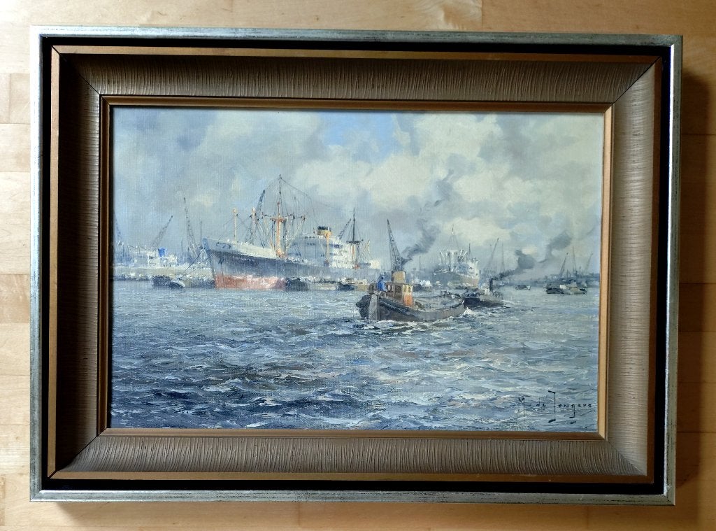 = Marinus de Jongere 1912-1977 = havengezicht =, Ophalen of Verzenden