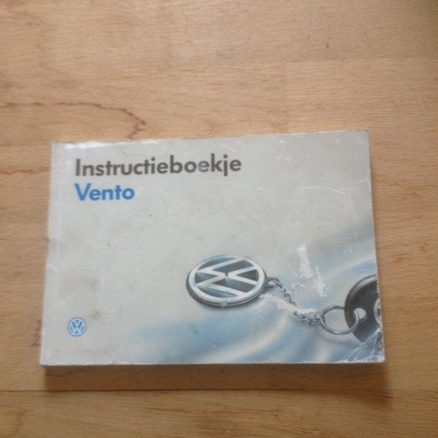 Volkswagen Vento Instructieboekje  1992    NL, Ophalen of Verzenden