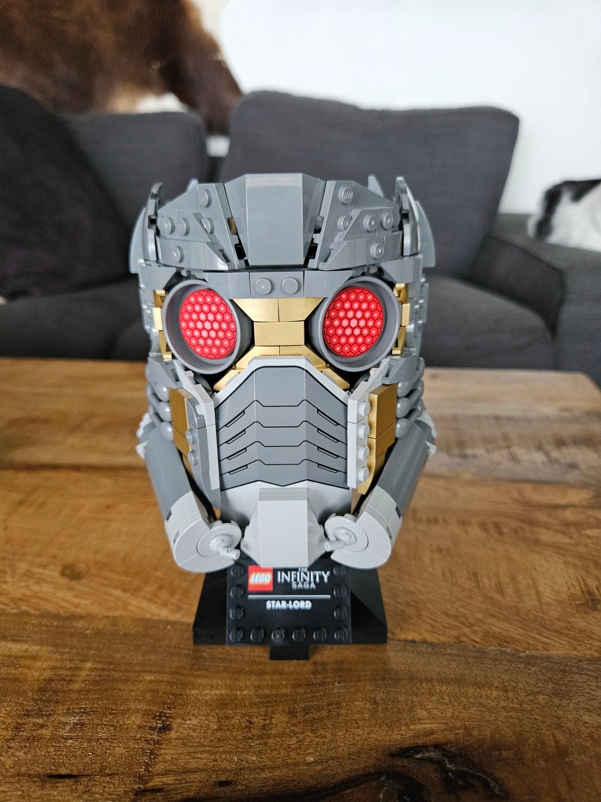 LEGO Star-Lord Helm met doos en boek - Goede staat, Ophalen of Verzenden, Zo goed als nieuw