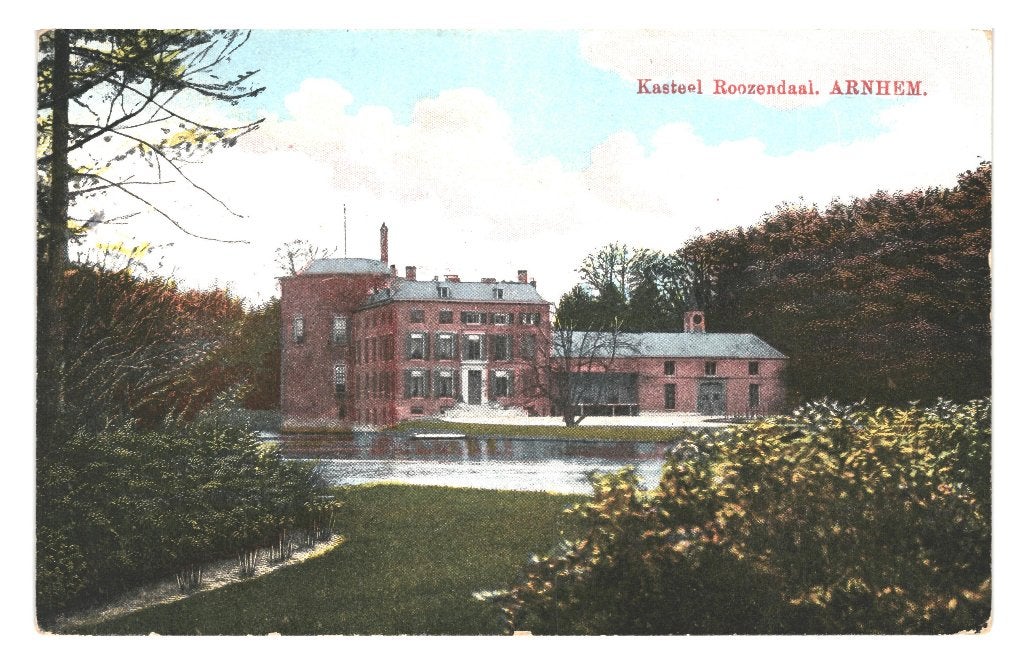 940105	Arnhem	Gl1927 Kasteel	roozendaal	postzegel afgeweekt, Ophalen of Verzenden, 1920 tot 1940, Gelopen, Gelderland