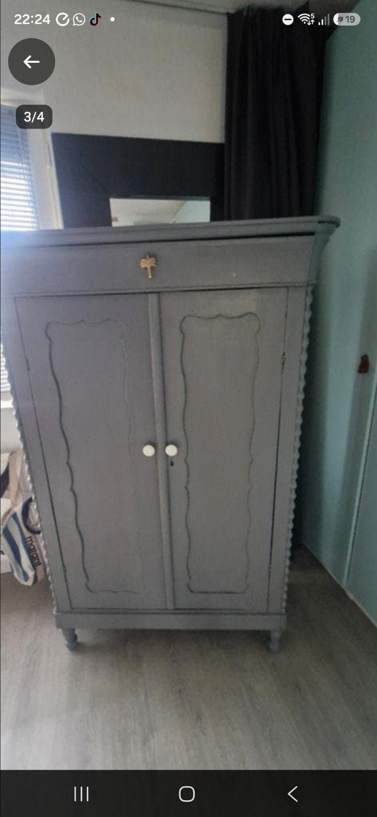 Antieke kast- biedermeier kast, Ophalen