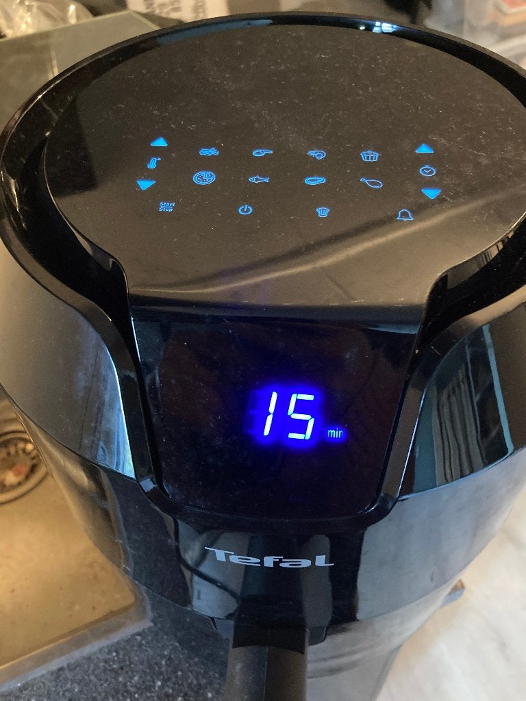 Tefal hetelucht friteuse model ey4018, Ophalen of Verzenden, Zo goed als nieuw, Airfryer, 750 t/m 999 gram