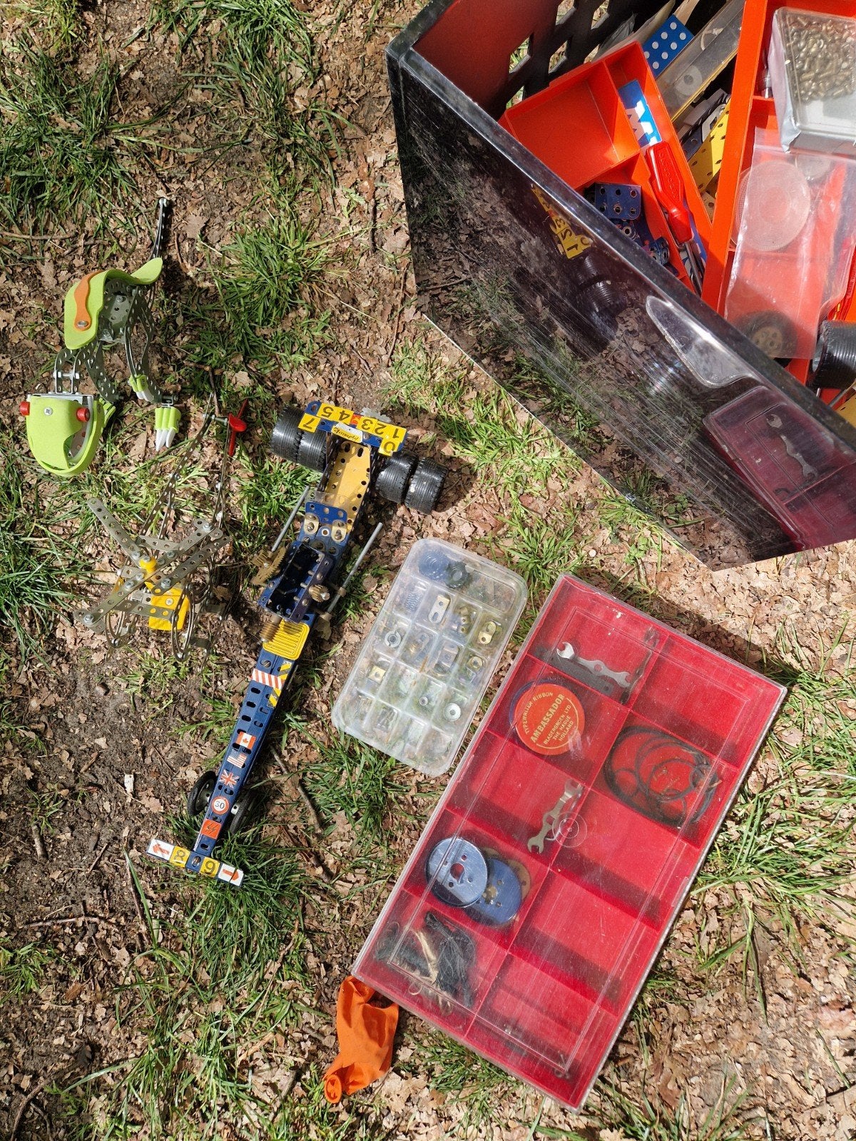 Vintage Meccano Speelgoed - Grote Collectie met Onderdelen, Ophalen, Gebruikt