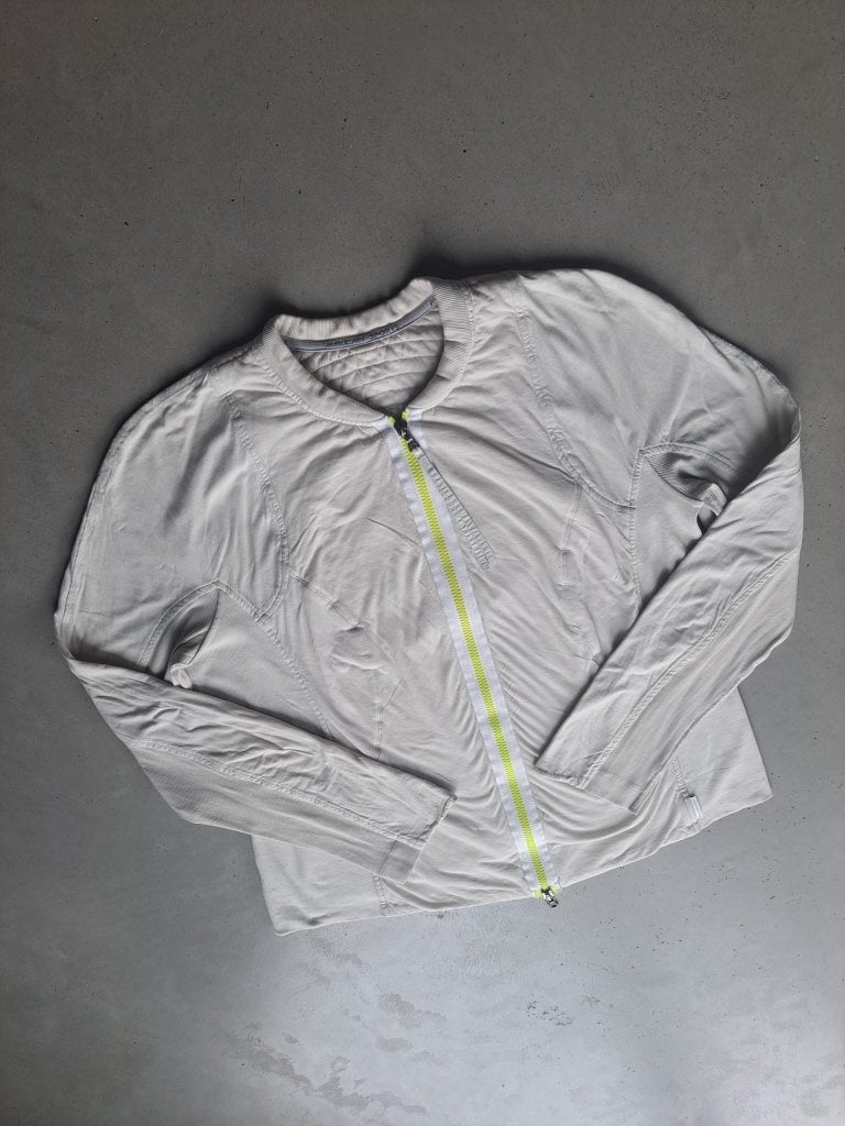 Katoenen jasje Marc Cain maat 6, Beige, Maat 42/44 (L), Ophalen of Verzenden, Jasje