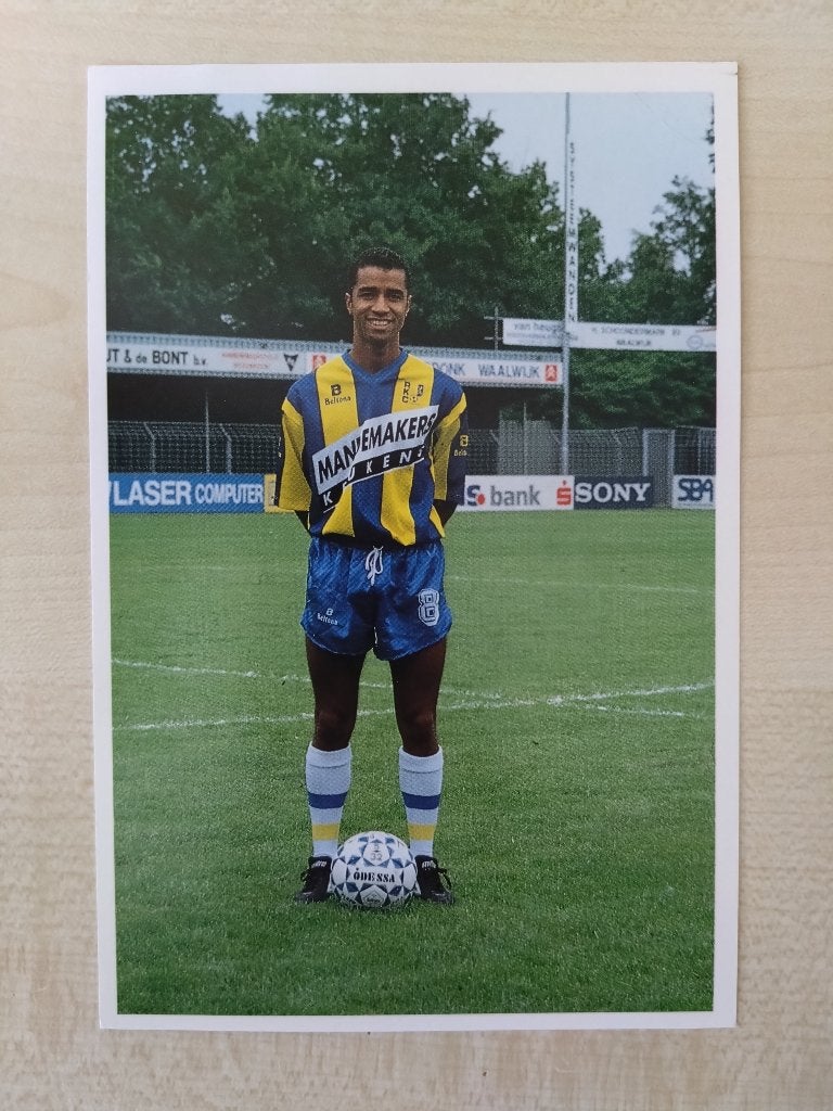 Spelerskaart Romeo van Aerde RKC Waalwijk 1993-1994, Verzenden, Zo goed als nieuw, Overige binnenlandse clubs, Spelerskaart