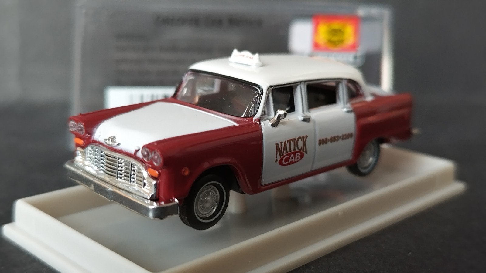 Checker Cab Taxi Natick 1:87 H0 Brekina Pol, Auto, Verzenden, Nieuw, M