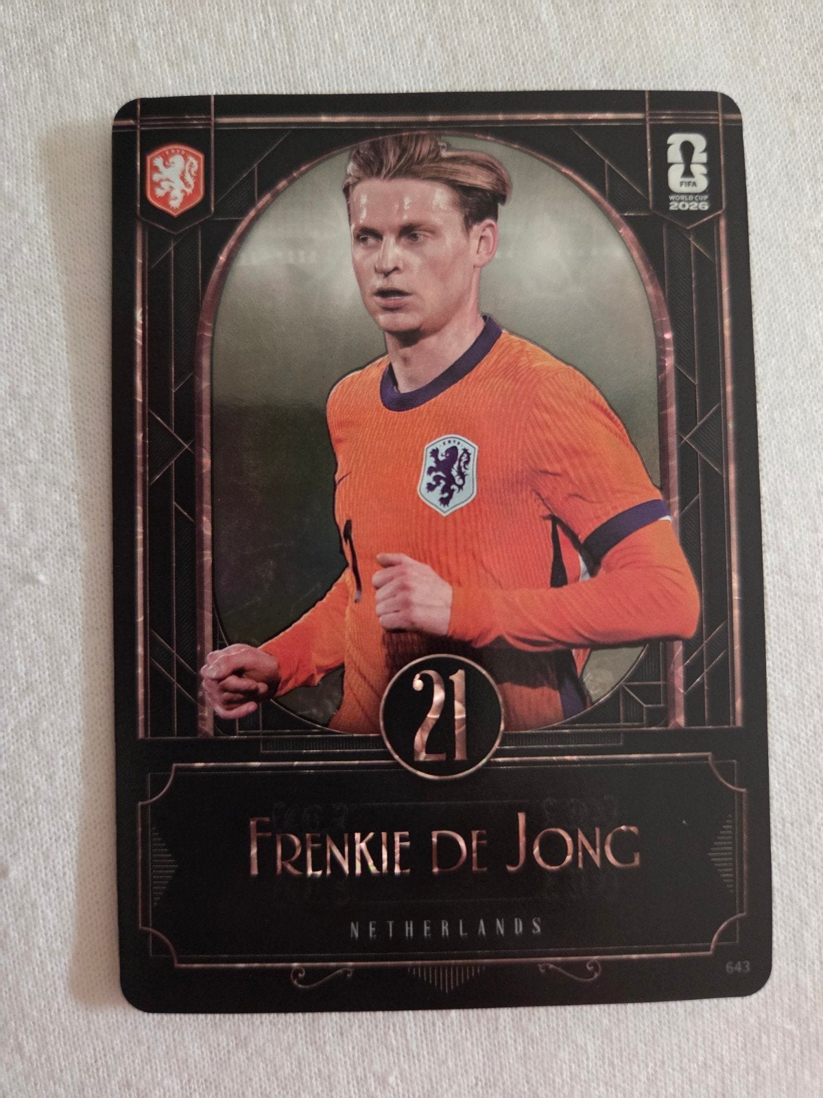 Frenkie de Jong Panini  Kayou FIFA World Cup 2026 – Elite, Ophalen of Verzenden, Zo goed als nieuw, Buitenlandse clubs, Spelerskaart