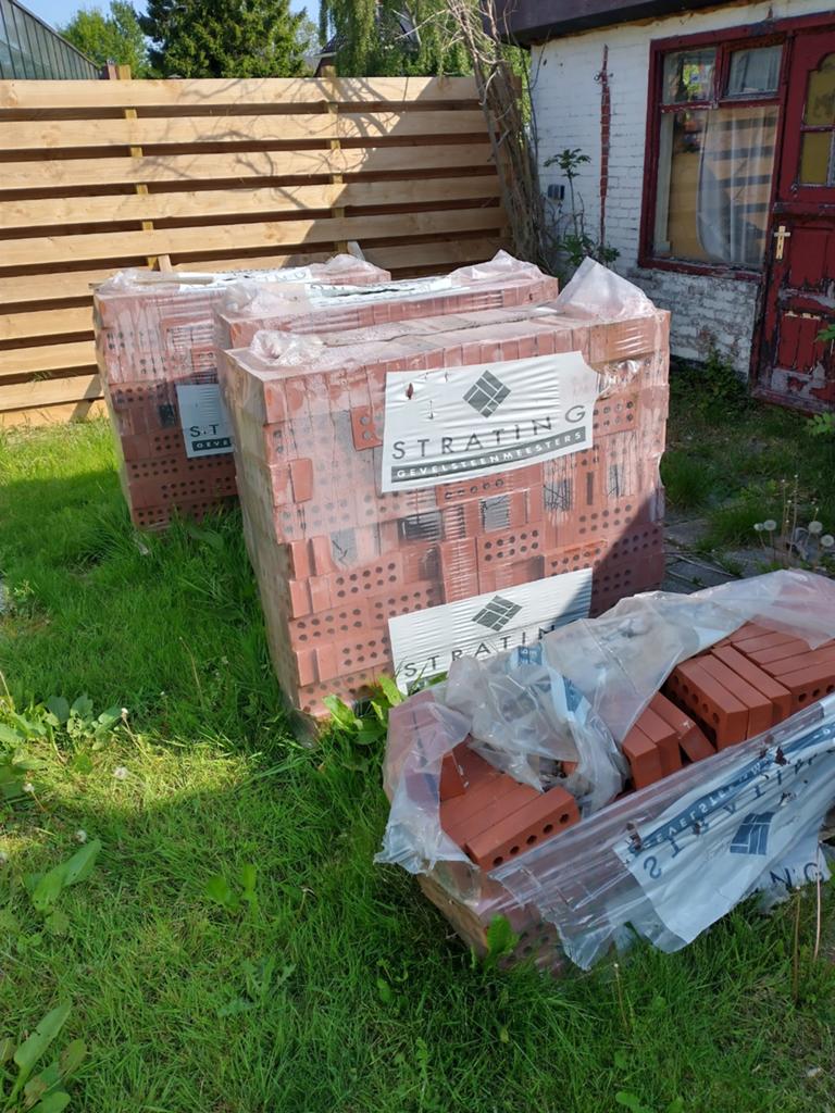 Ongeveer 1500 metselstenen, gevelstenen, Doe-het-zelf en Verbouw, Metselstenen, Ophalen, Nieuw, Bakstenen