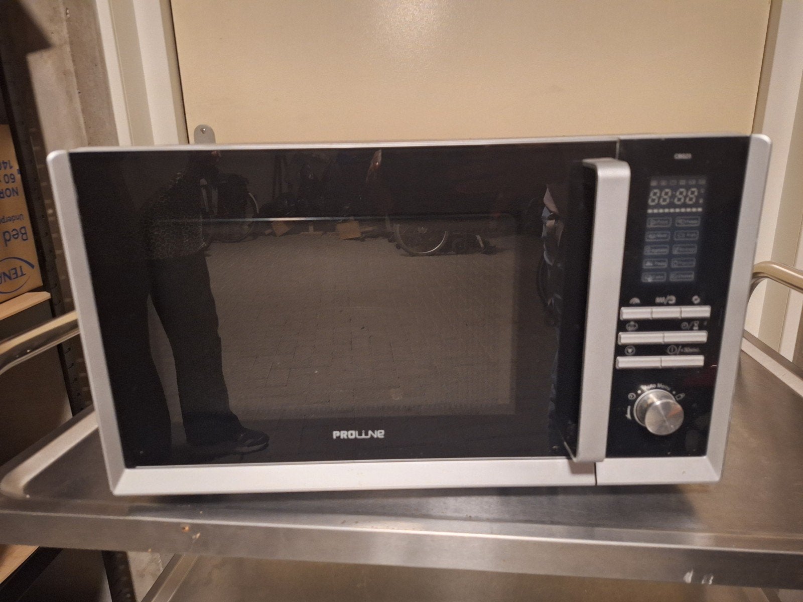 Proline CBS23 Magnetron met Grillfunctie - Gebruikt, Witgoed en Apparatuur, Magnetrons, Gebruikt, Vrijstaand, Magnetron, 45 tot 60 cm