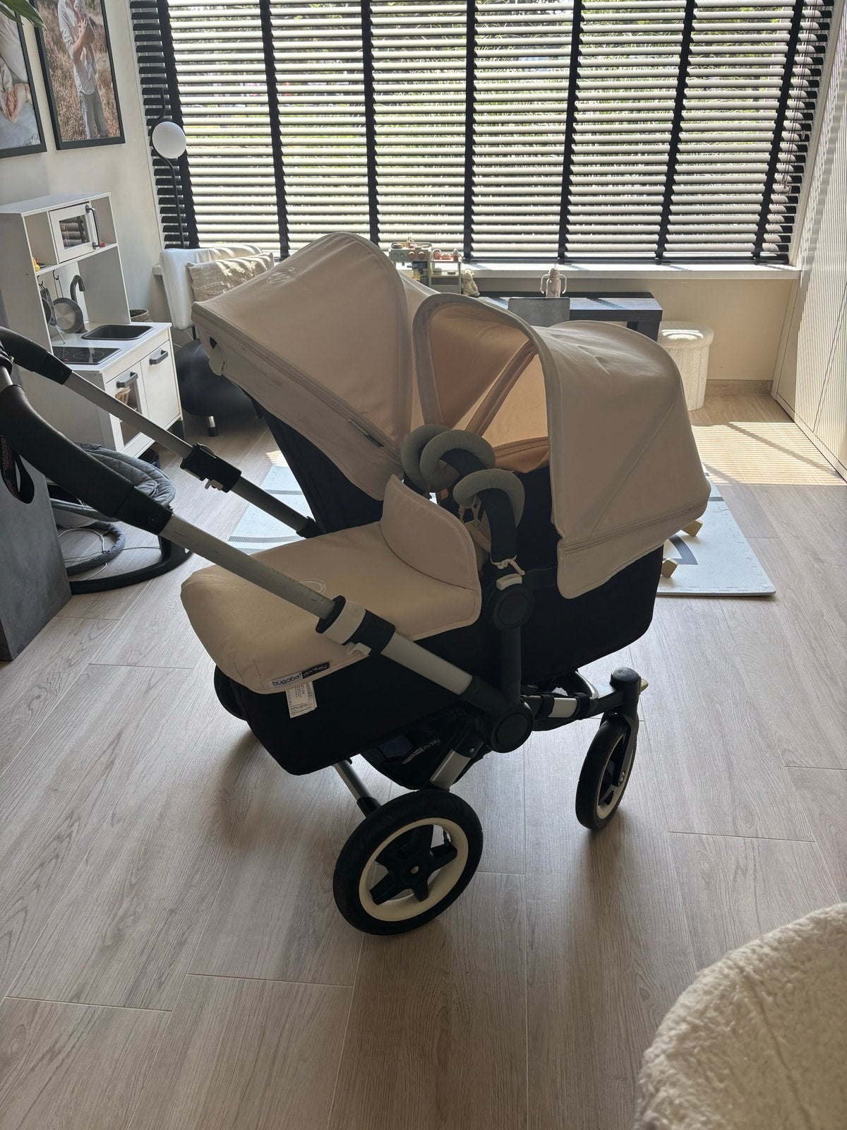 Bugaboo Donkey Duo Kinderwagen - Beige, Ophalen, Gebruikt, Combiwagen, Duowagen