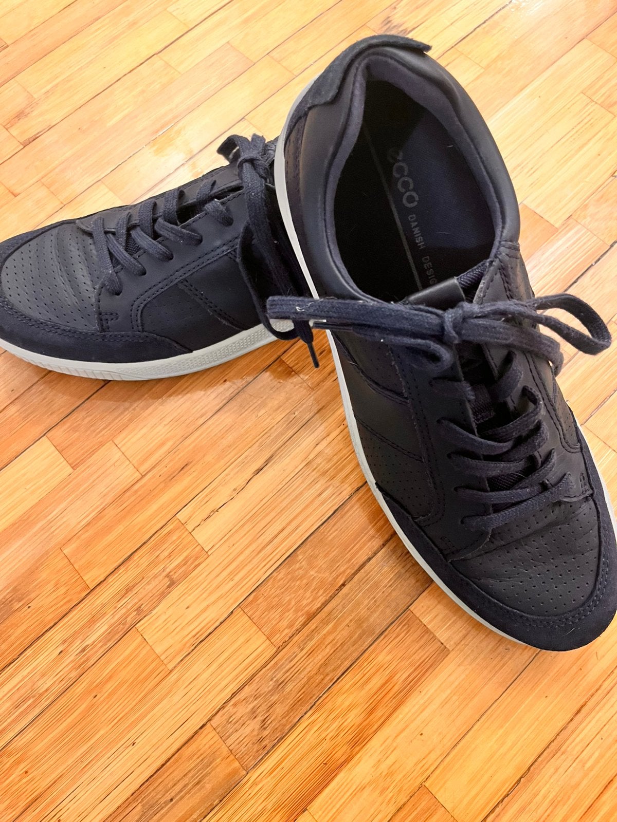 Ecco herenschoenen maat 44, Blauw, Ophalen of Verzenden, Sneakers of Gympen, Gedragen