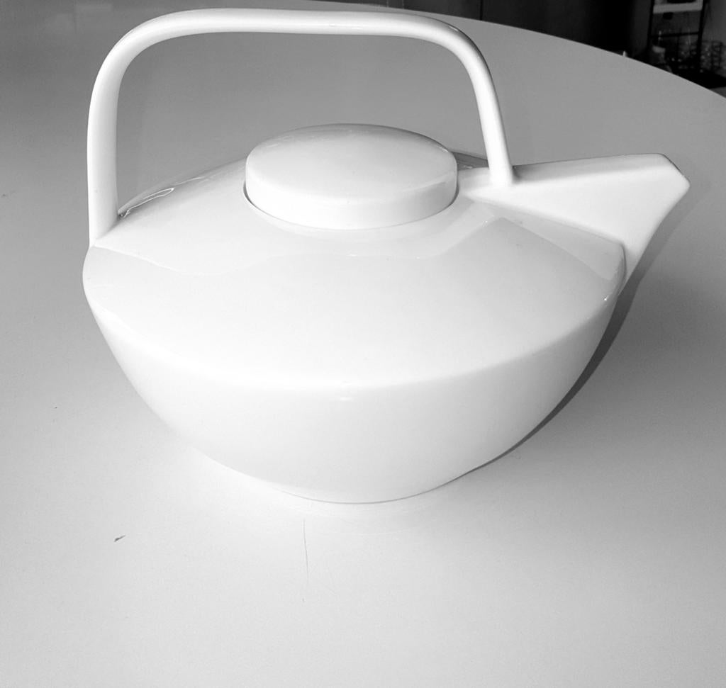 Theepot 1,2L porselein EDGE SALT & PEPPER , Ophalen, Overige typen, Nieuw, Overige stijlen