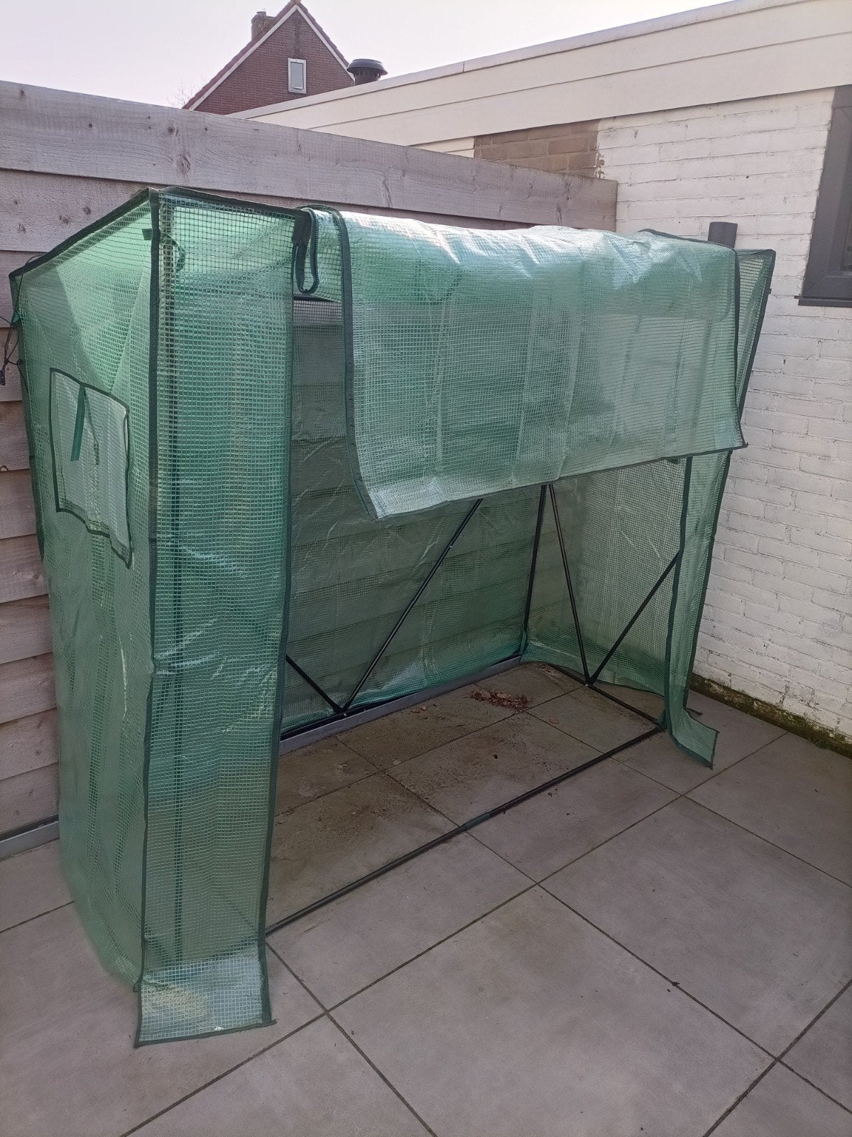 Planten groei kasje geboden, Ophalen of Verzenden, Glas, Aluminium