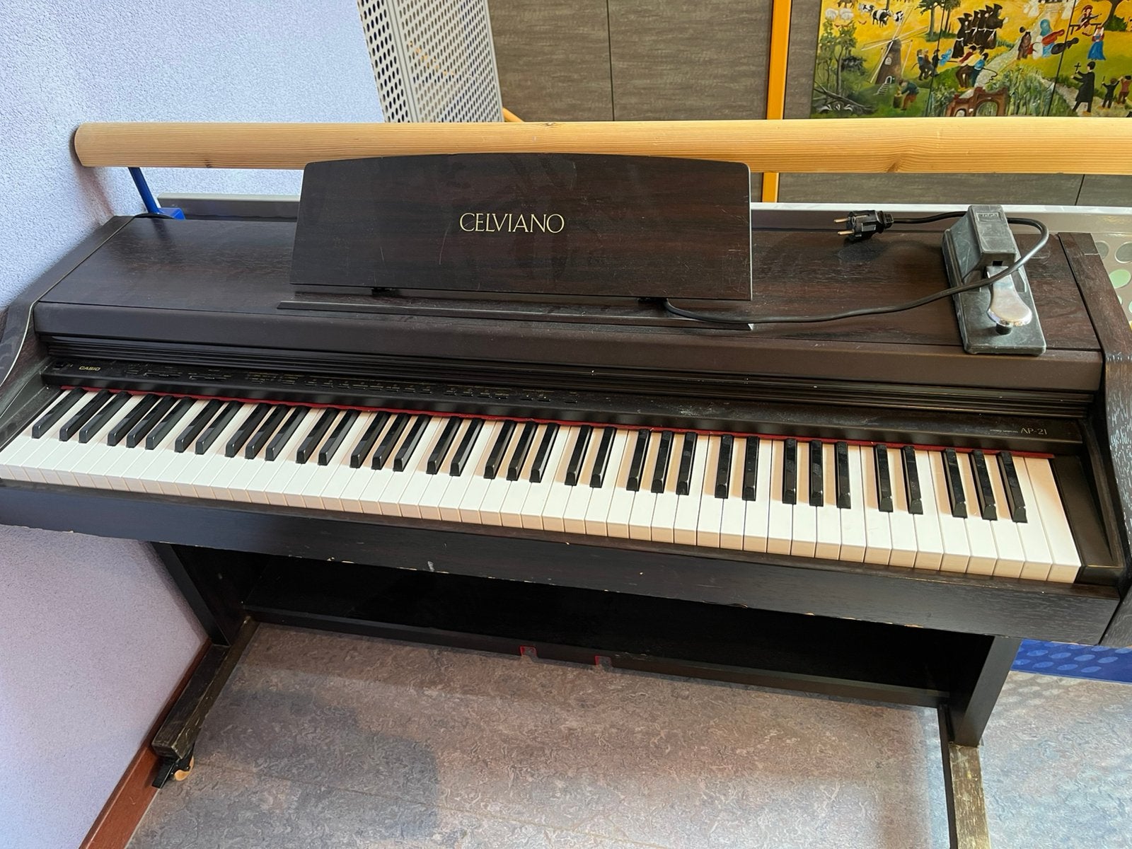 Casio elektrische piano, Ophalen, Zo goed als nieuw, Zwart