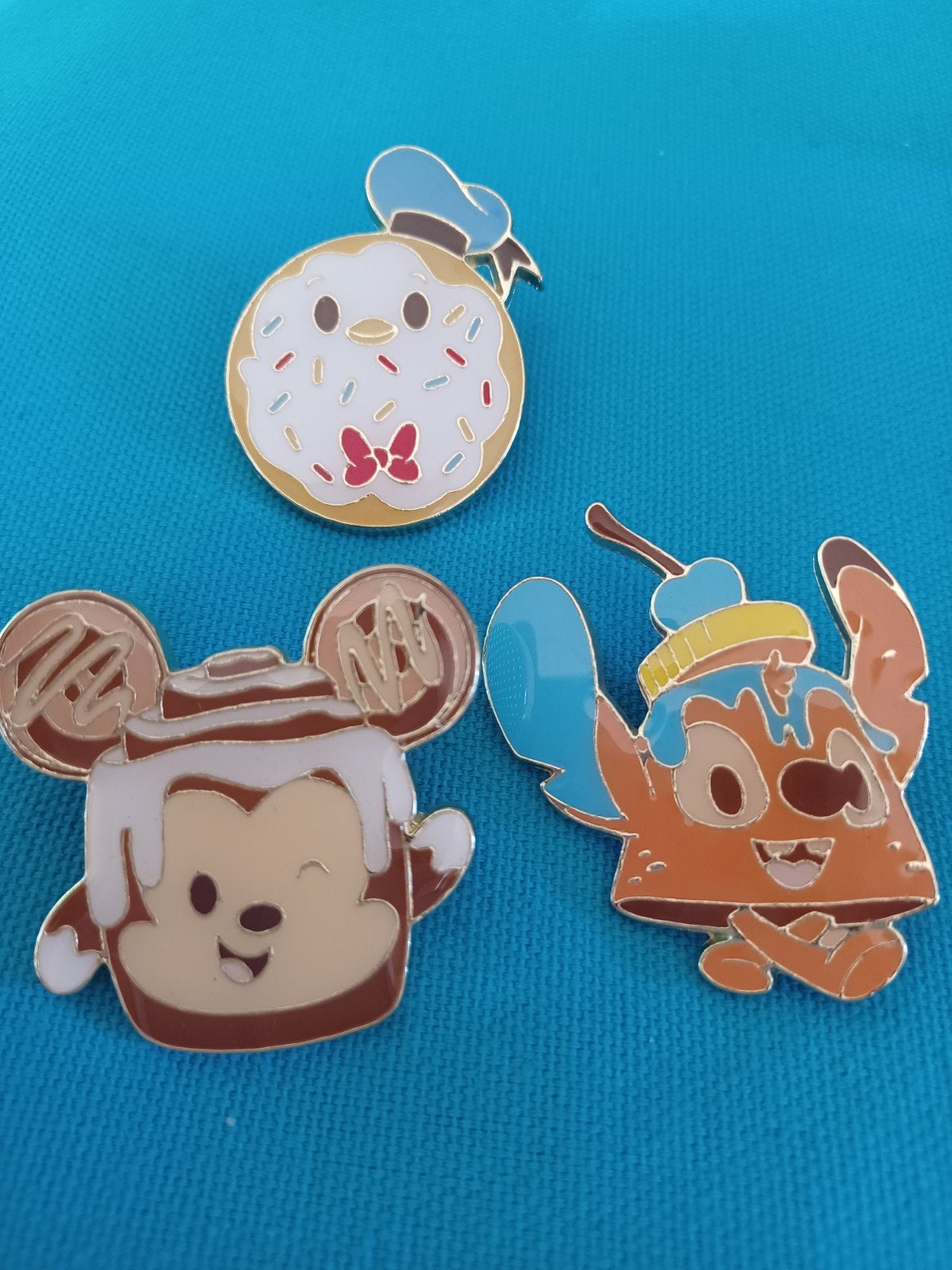 Disney Pins: Mickey, Stitch en Donald Duck Donut, Ophalen of Verzenden