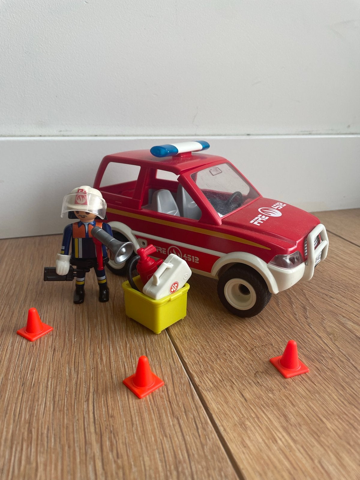 Playmobil brandweerwagen, Ophalen of Verzenden, Gebruikt