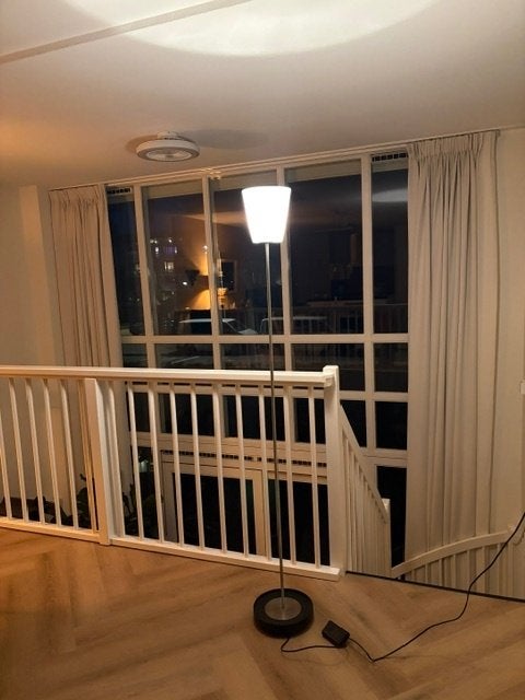 Vintage vloerlamp dimbaar 180 cm hoog., Ophalen, Gebruikt, Vintage, E27 (groot)