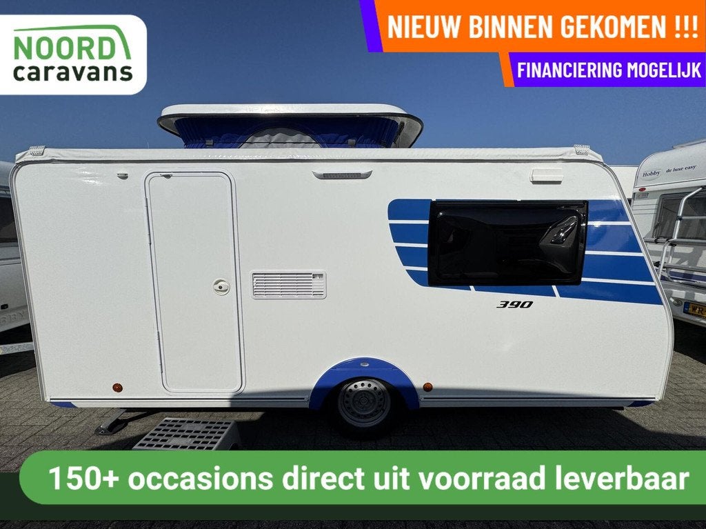 Trigano SILVER 390 Dwarsbed, Dinette, Caravans en Kamperen, Caravans, Trigano, Bedrijf, Treinzit, Tot en met 3