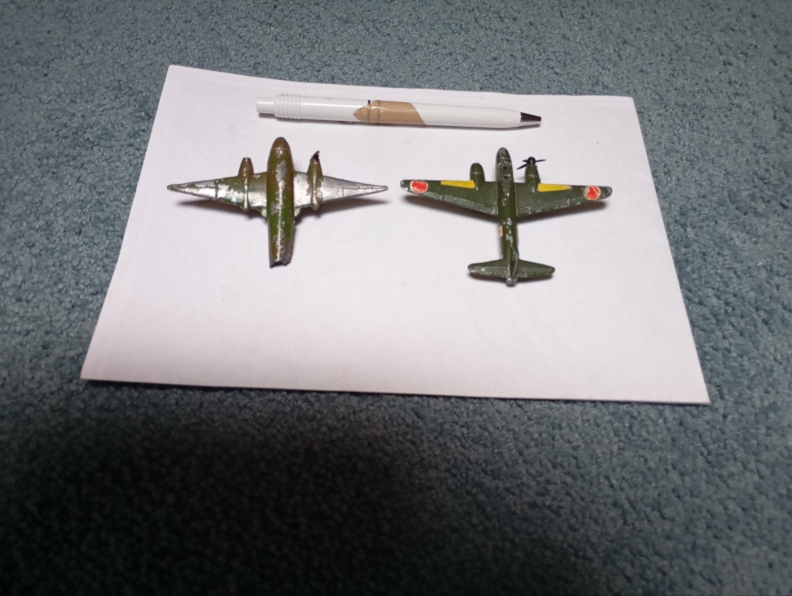 Vintage 2 vliegtuigen B6-2c2 Mitsubishi Betty, Ophalen of Verzenden, Schaalmodel