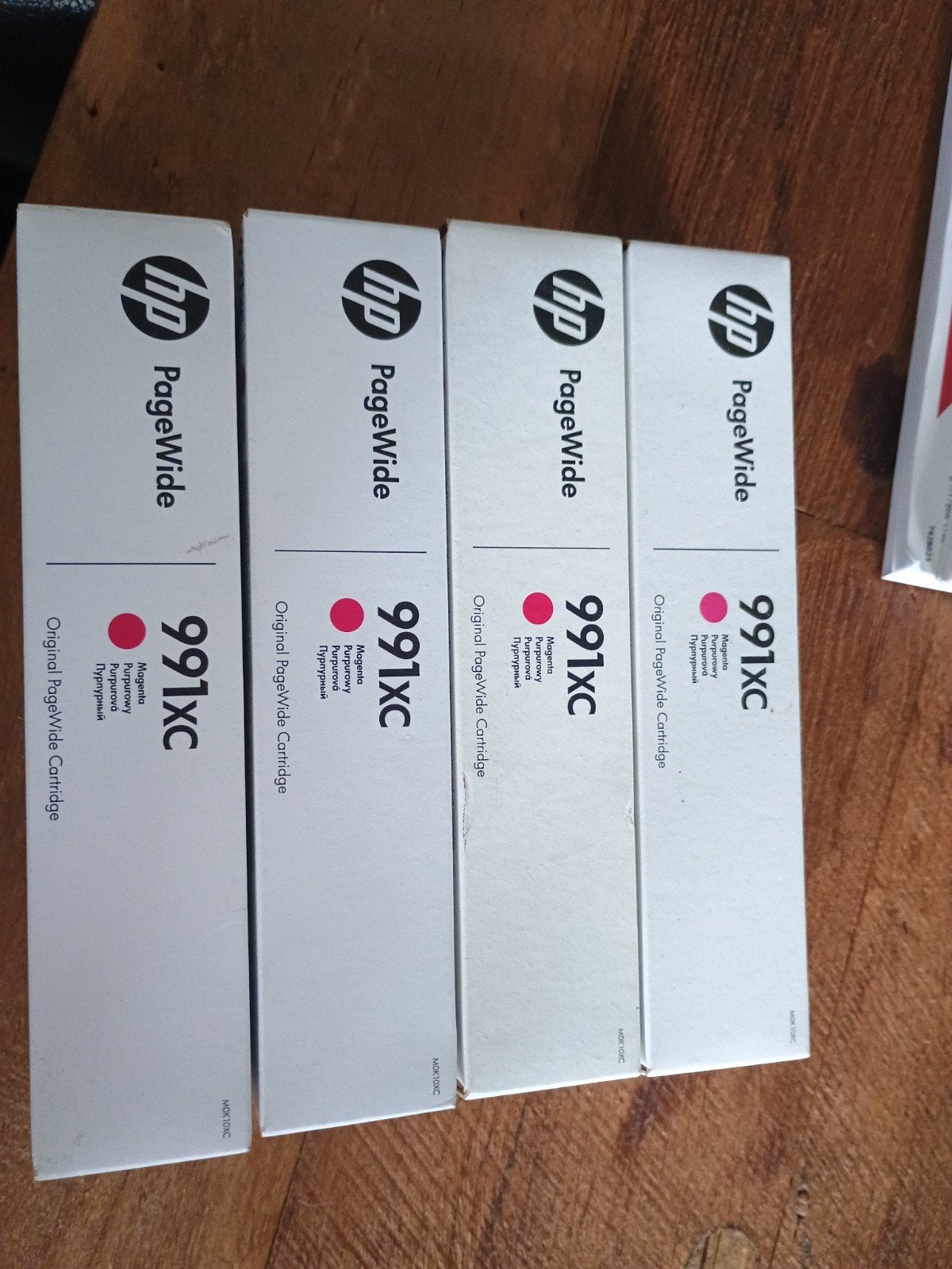 HP 991XC Magenta PageWide Cartridges (4 stuks), Ophalen of Verzenden, Nieuw, HP
