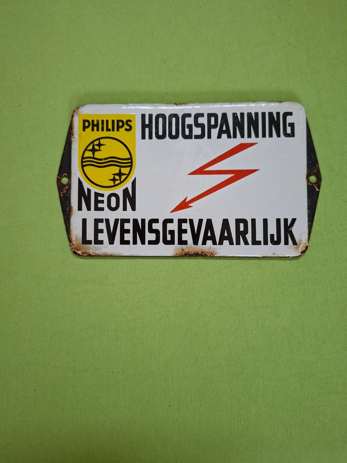 emaille reclamebordje te koop, Verzamelen, Ophalen, Gebruikt