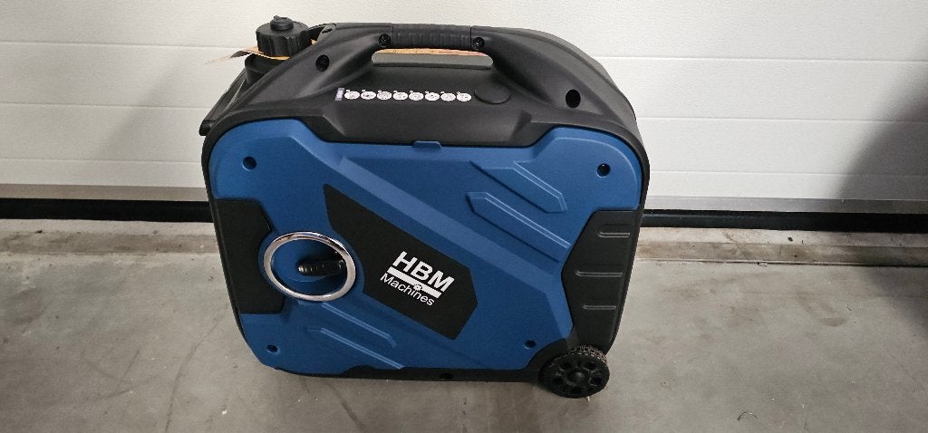 HBM 4200 Watt Inverter - Generator 174 cc Benzine 230 V USB, Benzine, Ophalen of Verzenden, Zo goed als nieuw, Geluidgedempt