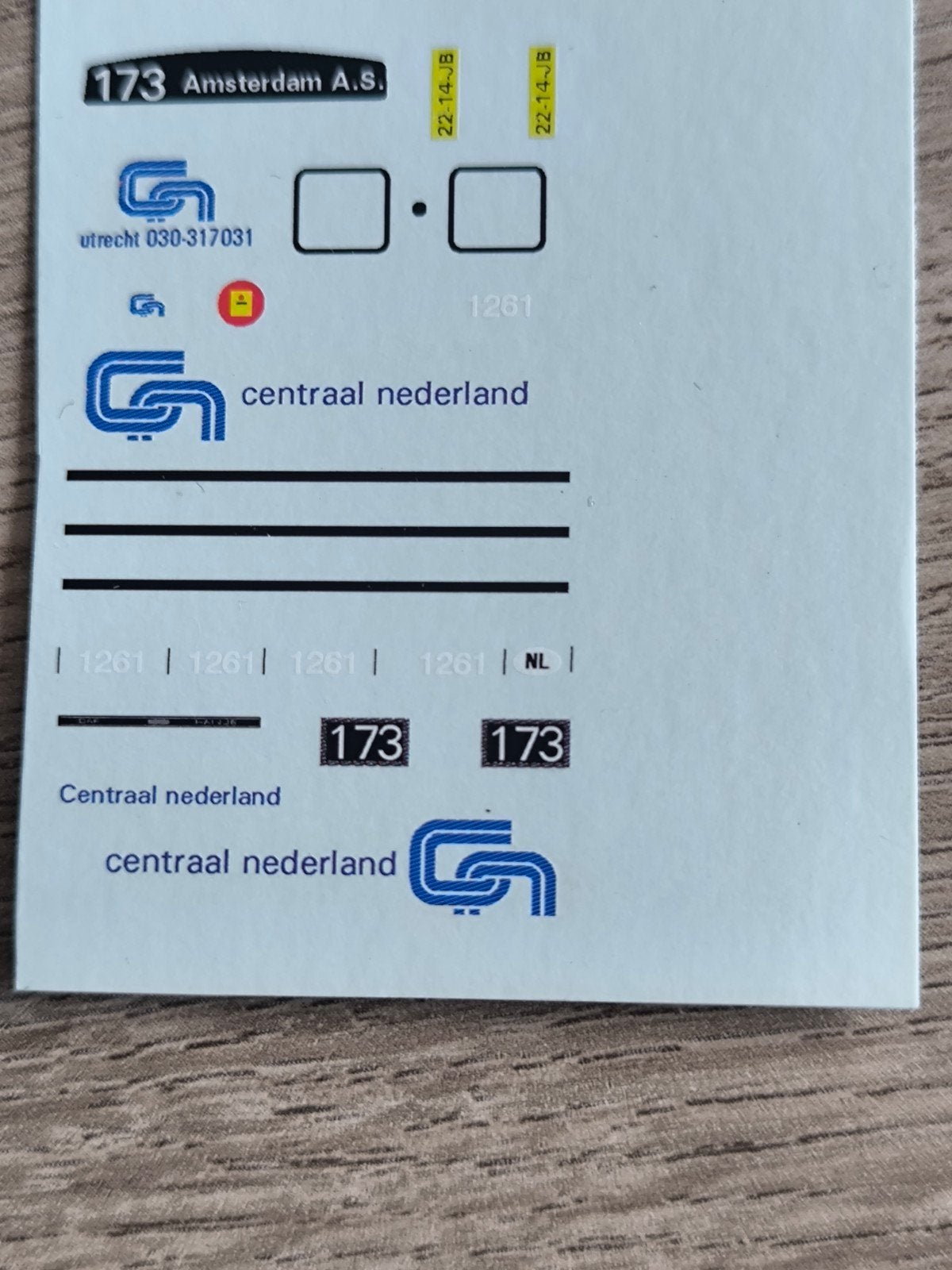 Decals voor hb model bus Centraal Nederland, Hobby en Vrije tijd, Verzenden, Nieuw, Bus of Vrachtwagen