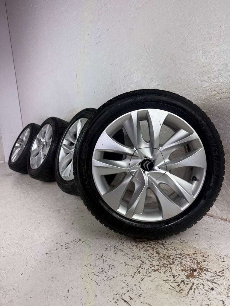 Originele Citroen DS5 C4 C5 velgen 17" 4x108 winterset 6mm, Auto-onderdelen, Banden en Velgen, Niet ingevuld, Gebruikt, Banden en Velgen