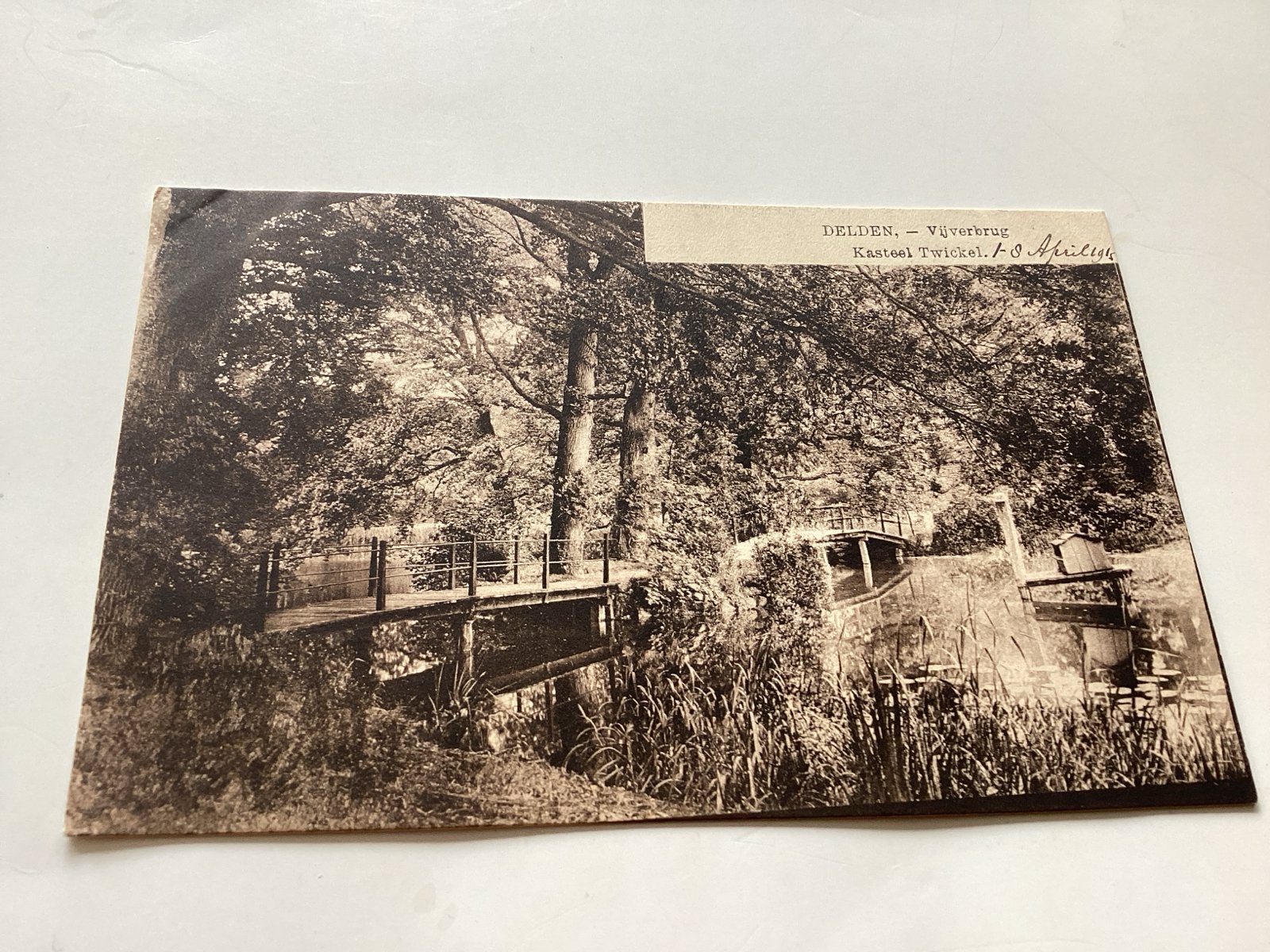 Delden Vüverbrug Kasteel Twickel, Ophalen of Verzenden, Voor 1920, Gelopen, Overijssel
