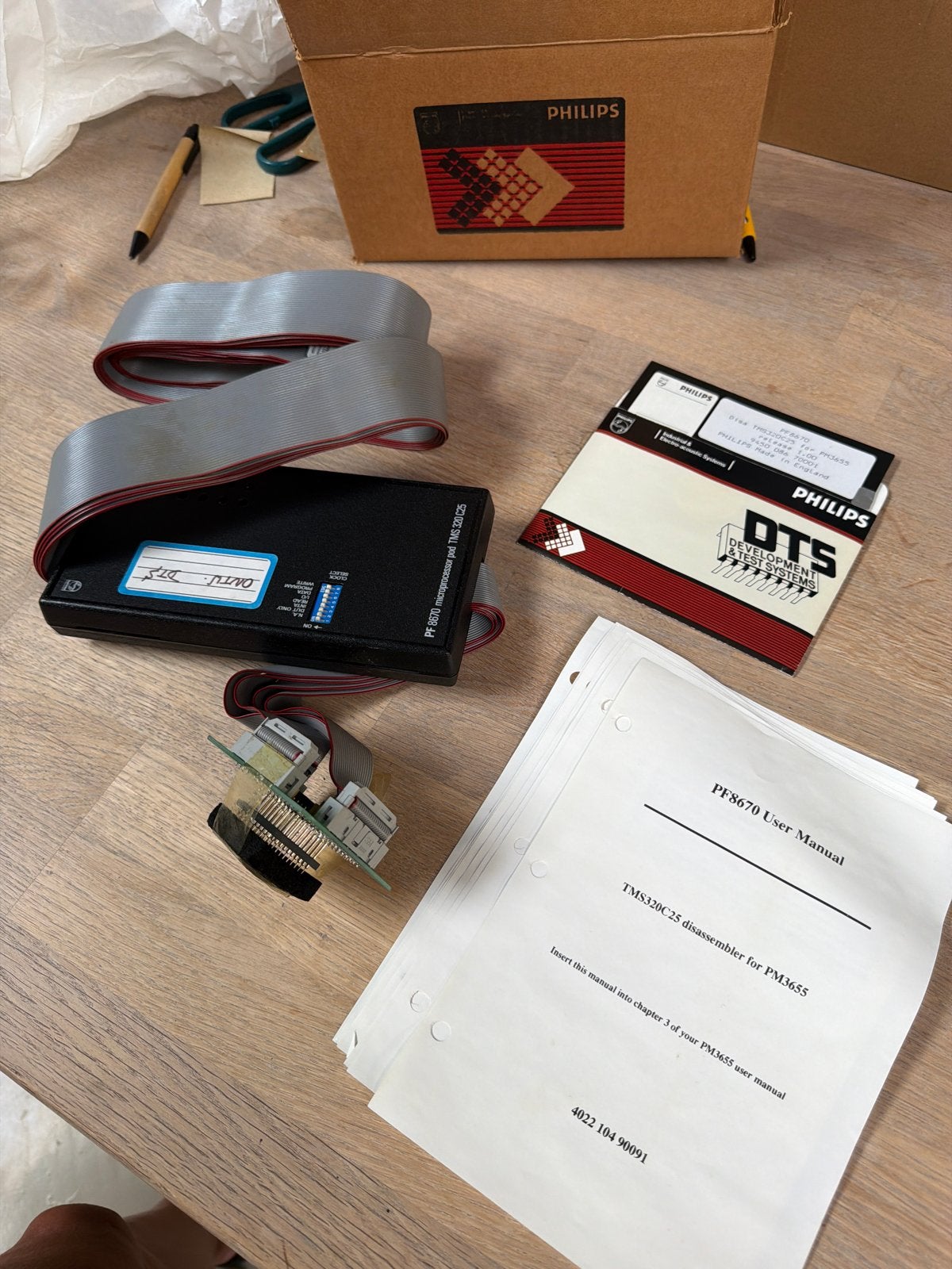 Philips PF8670 Microprocessor Pod TMS320C25 met handleiding, Ophalen of Verzenden, Zo goed als nieuw