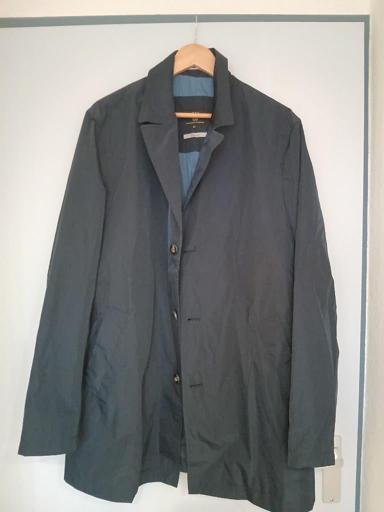Donker blauwe heren jas Tomasso, nieuw, maat 52, Kleding | Heren, Ophalen of Verzenden, Nieuw, Maat 52/54 (L), Blauw