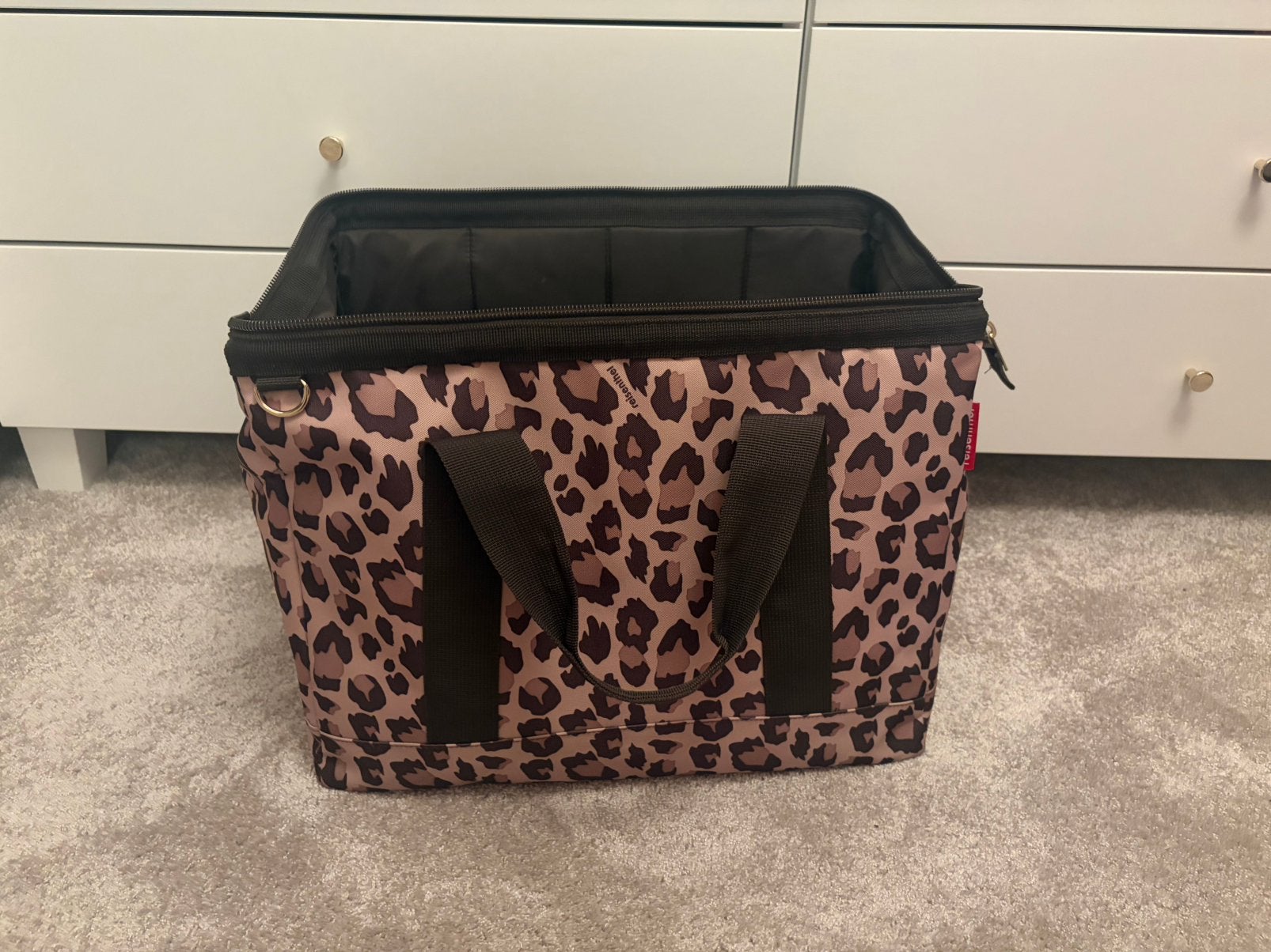 Reisenthel Grote Opbergtas - Leopard Print, Ophalen of Verzenden, Gebruikt, Bruin, Overige typen