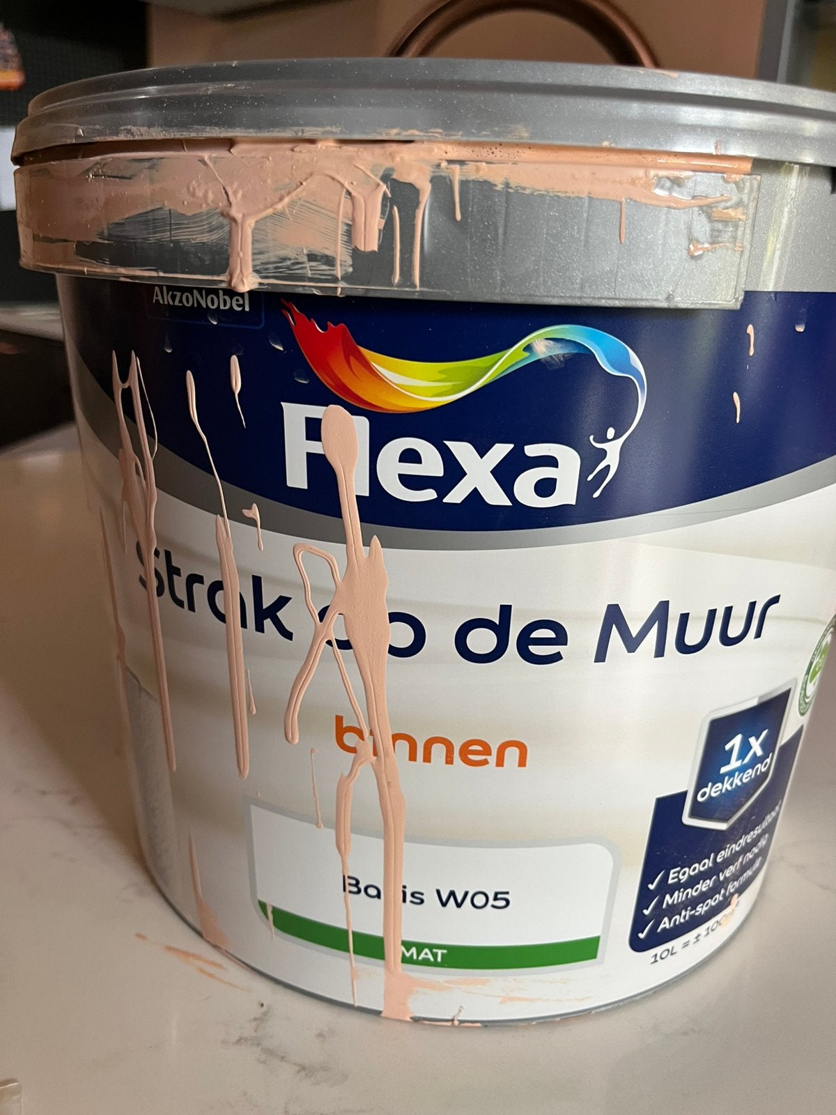 Zalm muurverf, Ophalen, Zo goed als nieuw