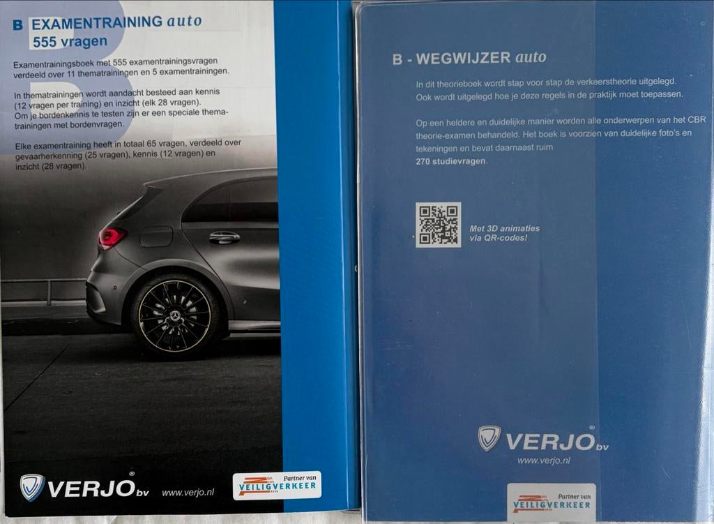Theorieboek Rijbewijs B + Examentraining Auto Verjo, Ophalen of Verzenden, Zo goed als nieuw, Algemeen