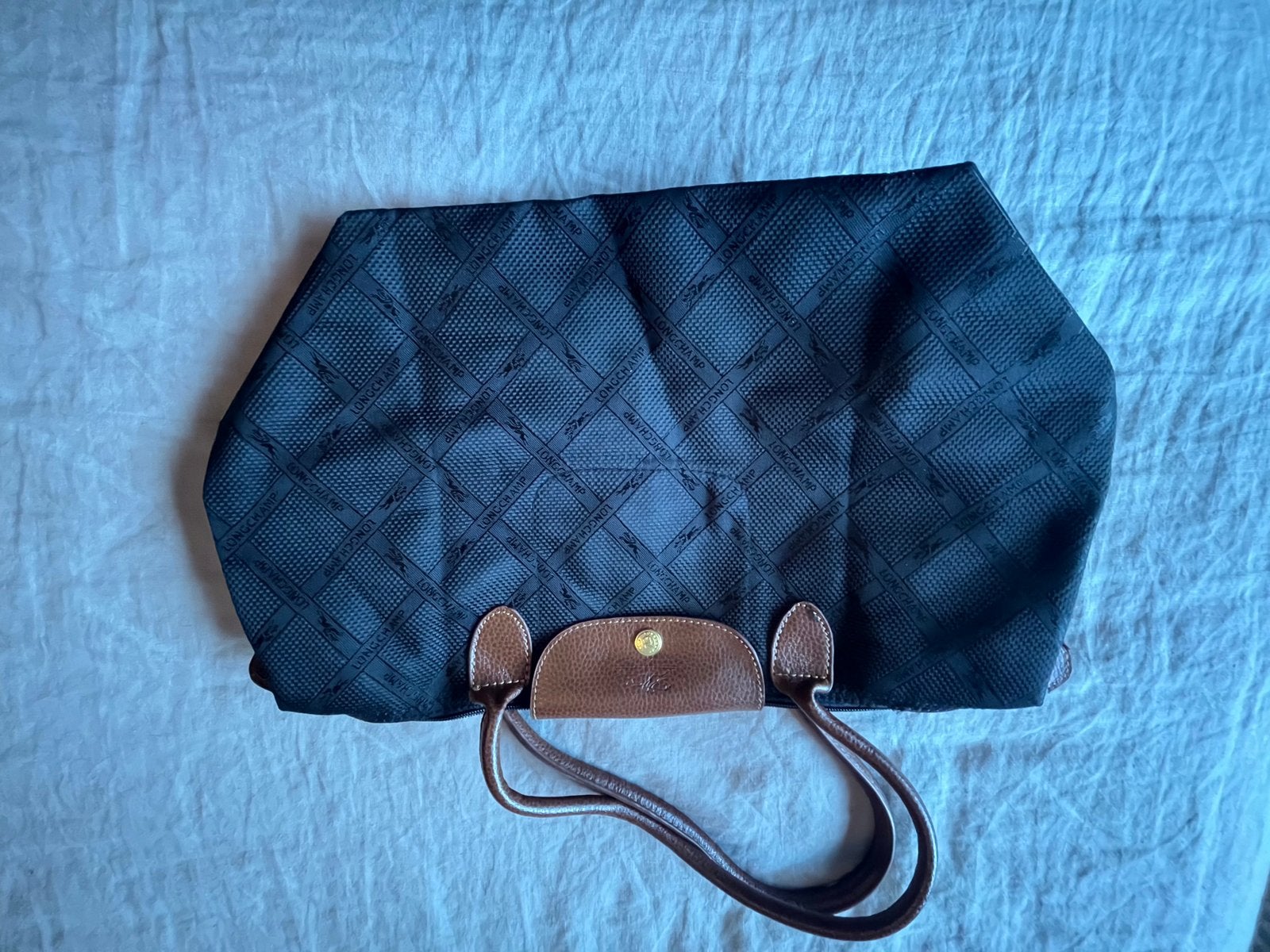 Longchamp Le Pliage Handtas Zwart, Sieraden, Tassen en Uiterlijk, Tassen | Damestassen, Ophalen of Verzenden, Gebruikt, Zwart