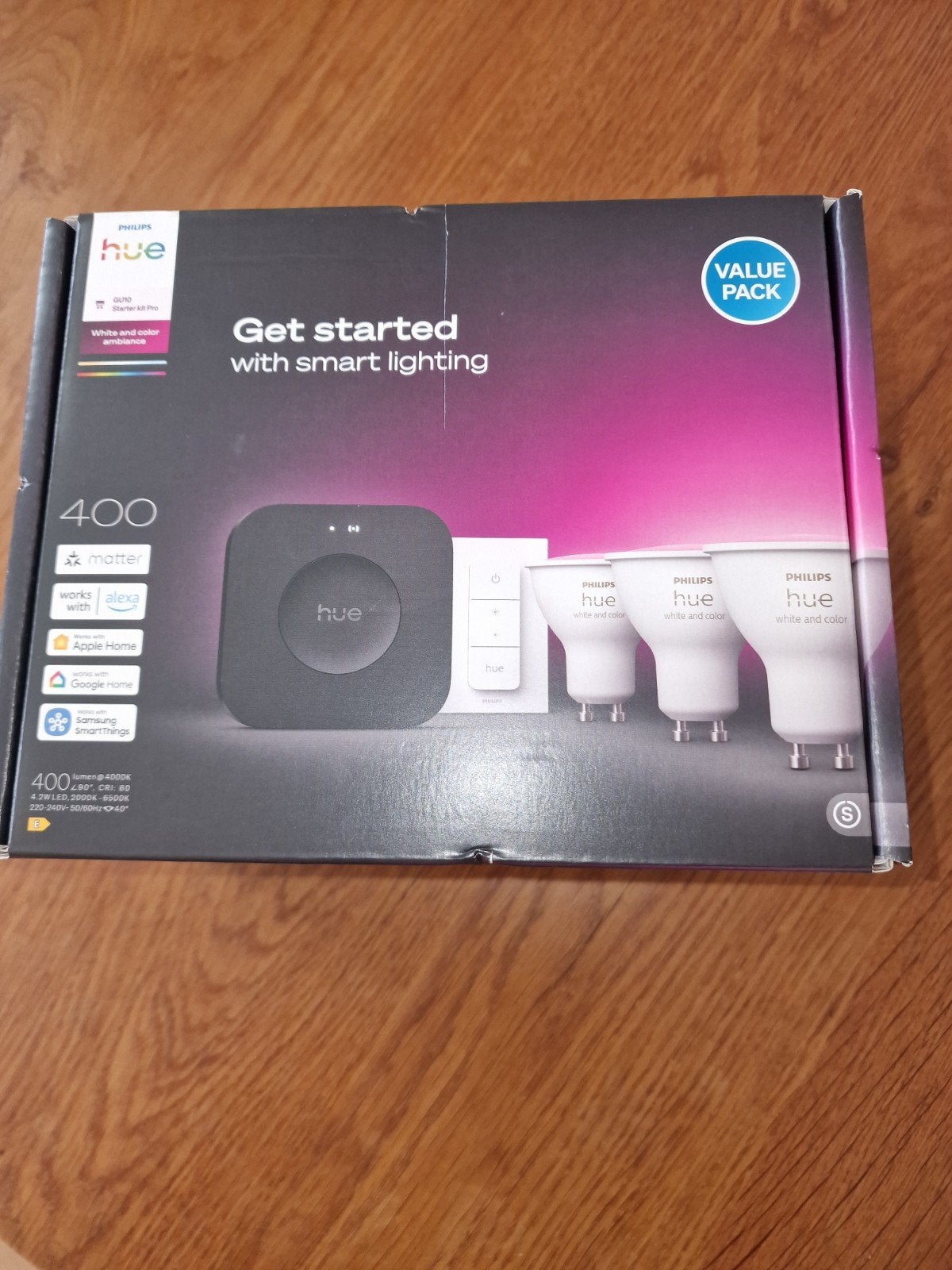 Philips Hue GU10 Starter Kit Pro - Smart Verlichting, Ophalen, GU10, Nieuw, Bedienbaar via app