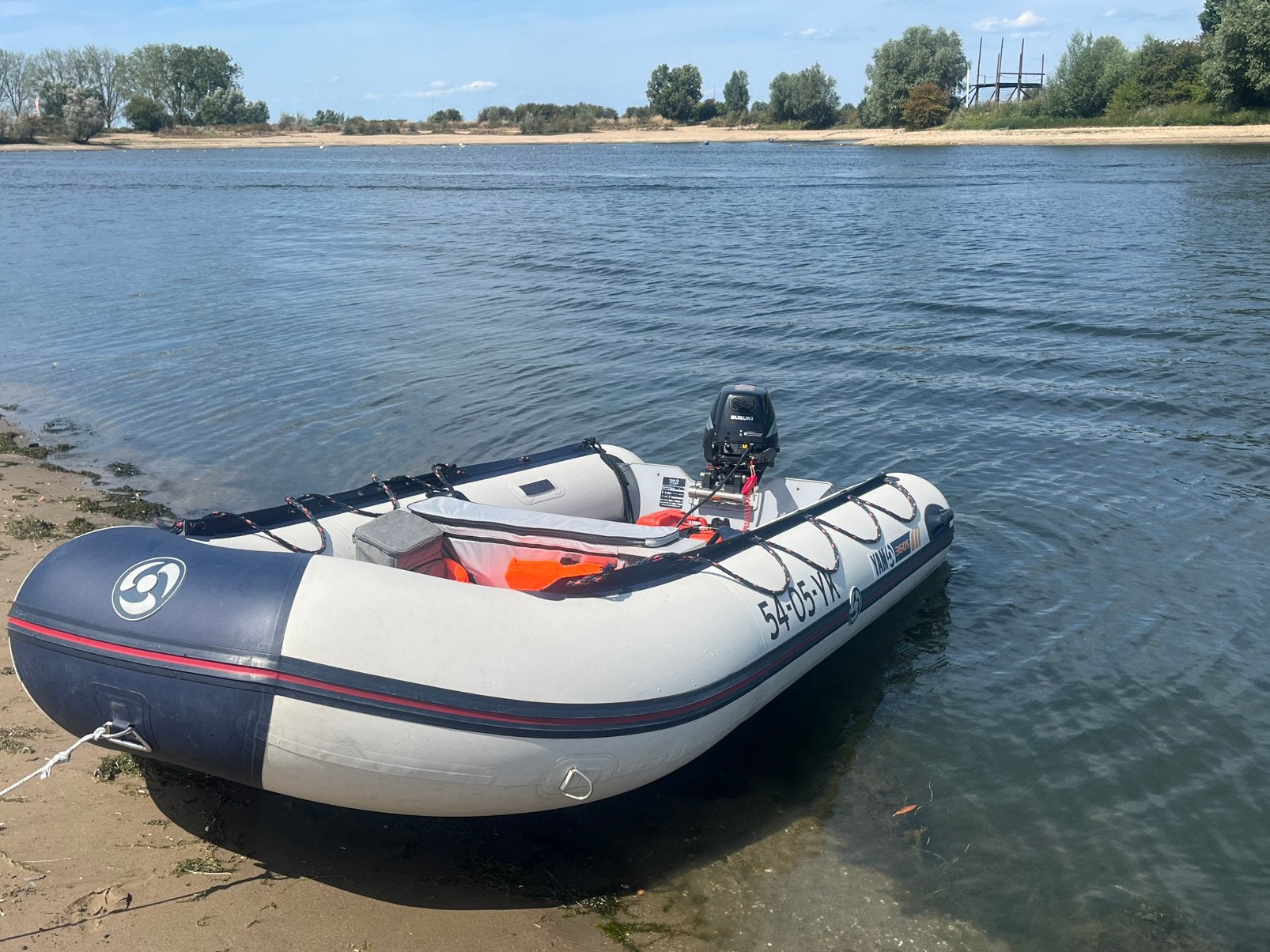 Yam360 rubberboot met 15pk suzuki 4takt kortstaart, Watersport en Boten, Aluminium, Gebruikt, 15 pk, .