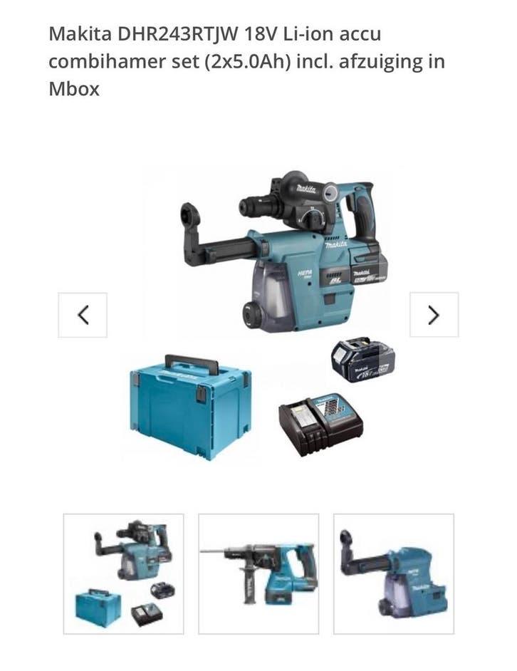 Nieuw in doos Makita DHR243RT3J, Boormachine, 600 watt of meer, Nieuw, Ophalen of Verzenden