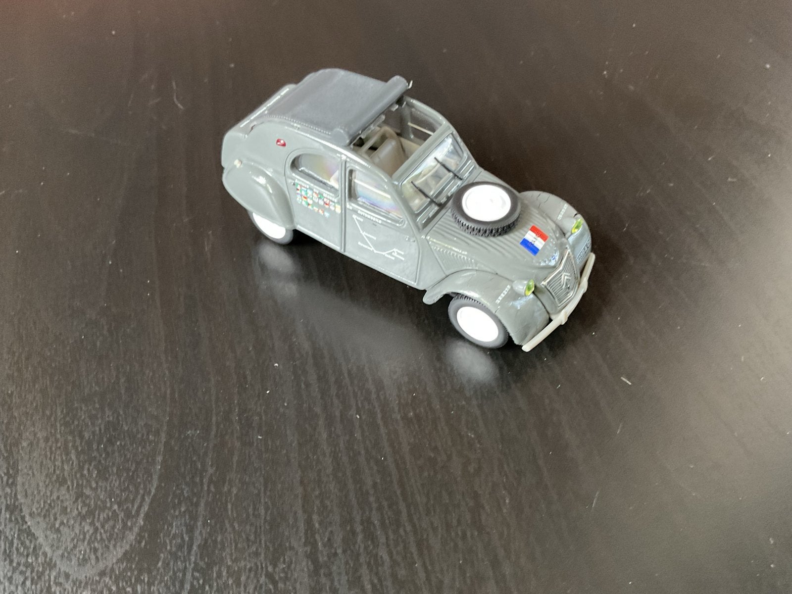 Norev, Hachette, Citroën 2CV 1:43, Hobby en Vrije tijd, Ophalen of Verzenden, Zo goed als nieuw, Auto, Norev